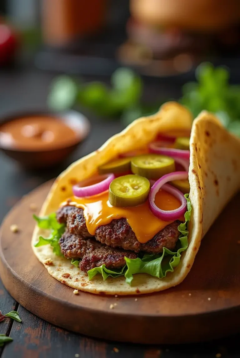 hamburger tacos