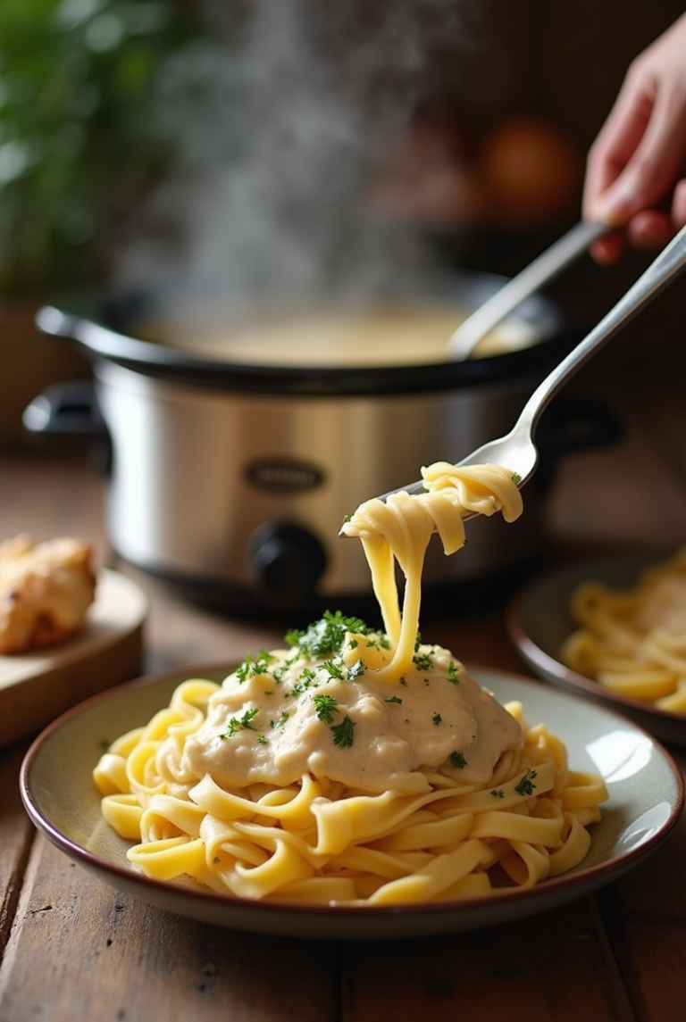 Slow Cooker Chicken Alfredo