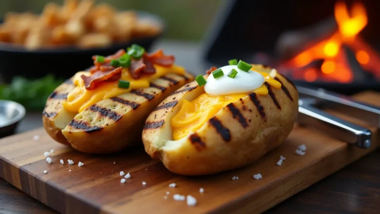 Grilled Baked Potatoes